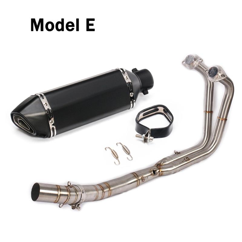 For Kawasaki Ninja 400 250 2017 2018 2019 Motorcycle Full Exhaust System Header Link Tube Slip On 370mm DB Killer Muffler Pipe