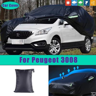 Pro Peugeot 3008 Auto Plné Vnější Kryty Venkovní Voděodolné Prachotěsné Ochrana Před Sluncem, Deštěm, Sněhem Vnější Autopříslušenství