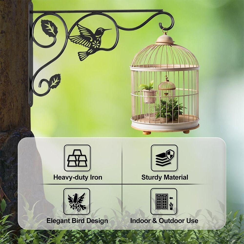 Sturdy Flower Pot Bracket Heavy Duty Feeding Bird Rack Hanging Bracket  Home Decor