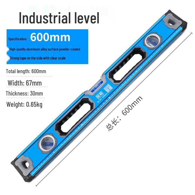 Mini Magnetic Aluminum Bubble Level - High Precision, Solid Anti-Drop Design for Household Use