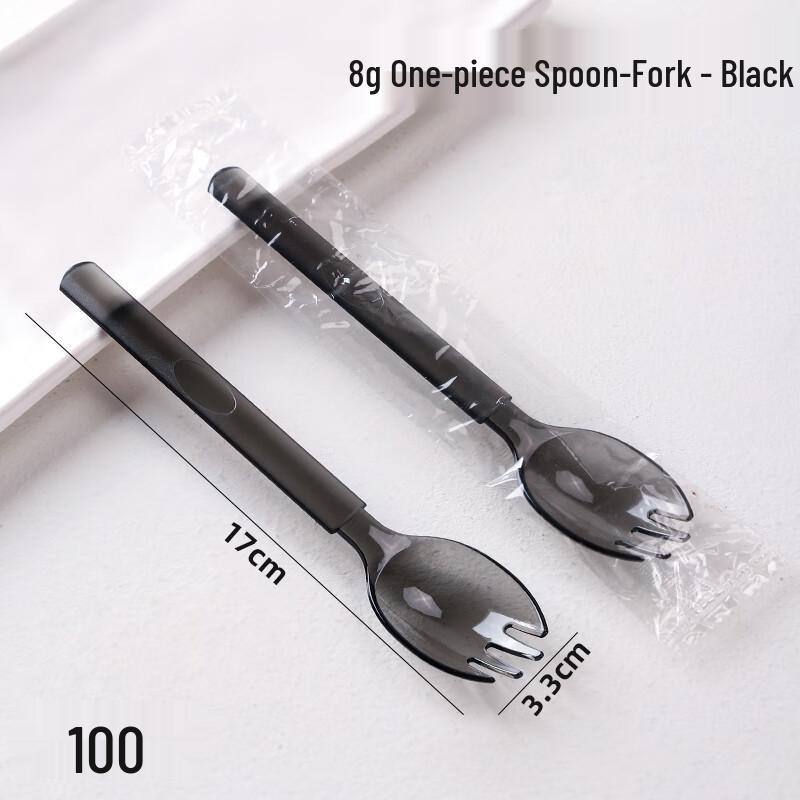 Individually Wrapped Plastic Sporks for Dining