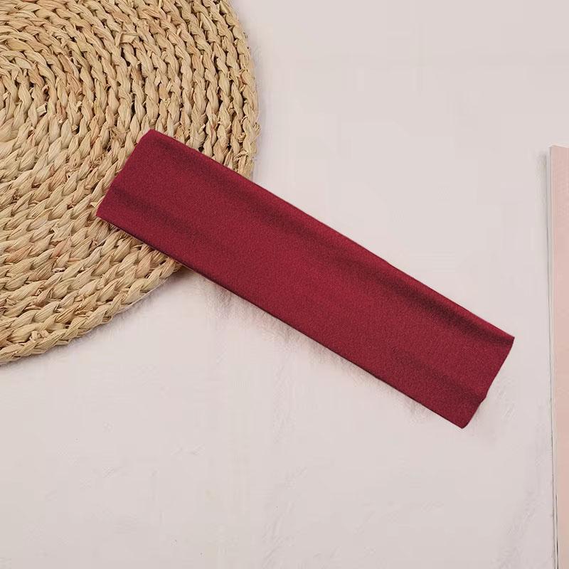 Stretchiga Sport Yoga Hårband Enfärgade Tennis Elastiska Pannband Fitness Yoga Huvudbonader för Kvinnor Håraccessoarer