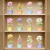 Building Block Ornaments Children's Toys Eternal Flowers Sunflowers Hibiscus Flowers Succulent Potted Plants Assembled Toys