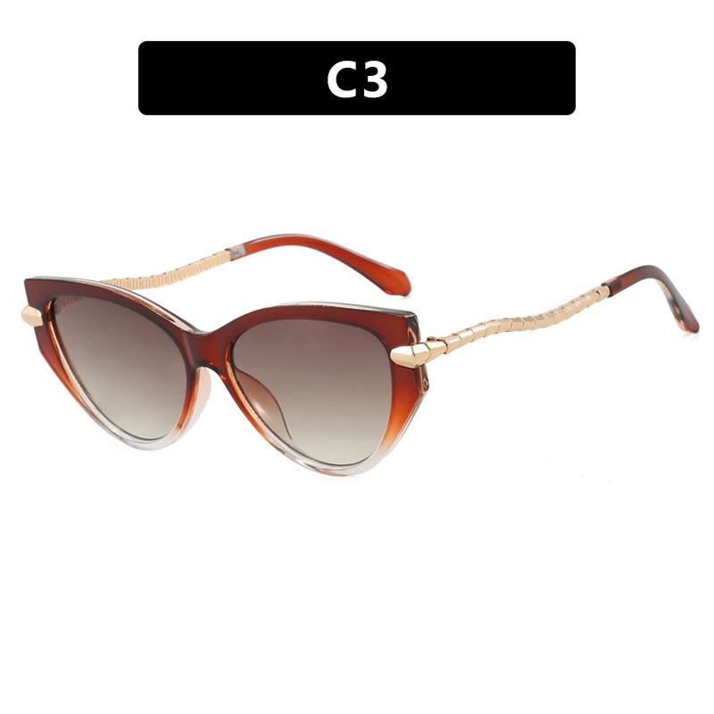 JYL Classic Cat Eye Sunglasses UV400 Metal Unisex Retro Trendy / 160