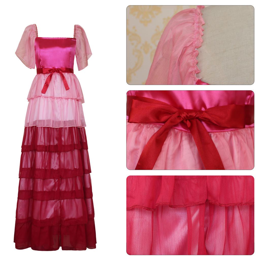 Hermione Harry Potter Granger Cosplay Costume Mesh Yarn Dress Party Halloween