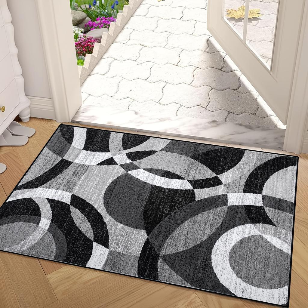 1 stk Gulvmatte med geometrisk mønster Moderne Kjøkken polyesterteppe Sklisikker Fargerik Innendørs Teppe, For Hjem Bad Soverom Stue Dekor