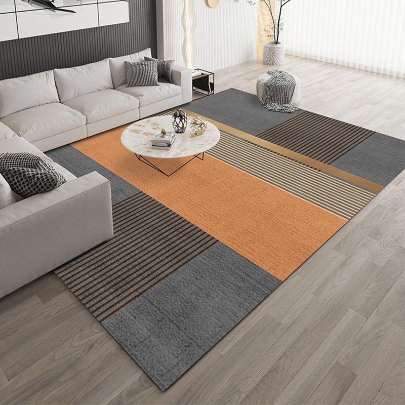 

Ковер для гостиной, дивана, журнального столика, коврик для пола, износостойкий и грязеотталкивающий оранжевый коврик 120CM * 160CM