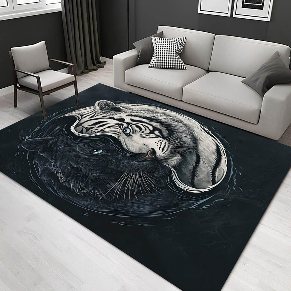 

1pc 1950630104 Pattern Carpet, Area Rug For Living Room Bedroom Room Bed Chair Laundry Entryway Corridor Yard Non-slip Outdoor Camping Rug F 60cm by 90cm