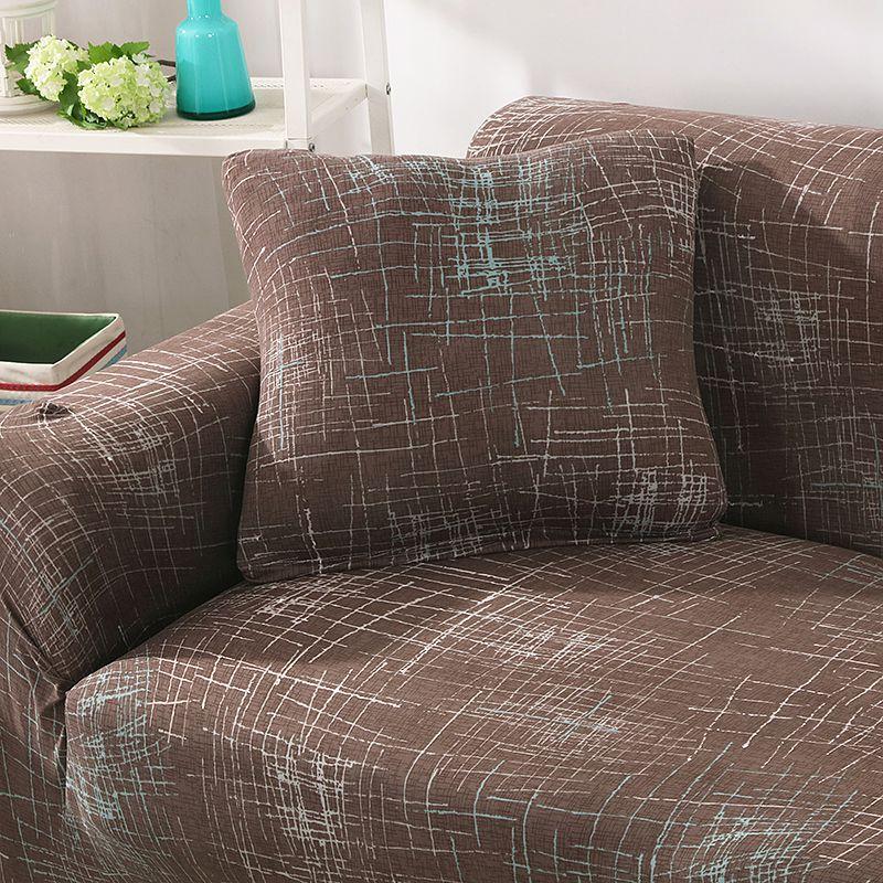 

Принтованный Ленивый Всевключено Универсальный Эластичный Чехол для Дивана Шезлонг Накидки Лонг Brown,1pcs 45*45cm Pillowcover