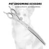 8-Inch Curved Thinning Grooming Scissors for Dogs and Cats