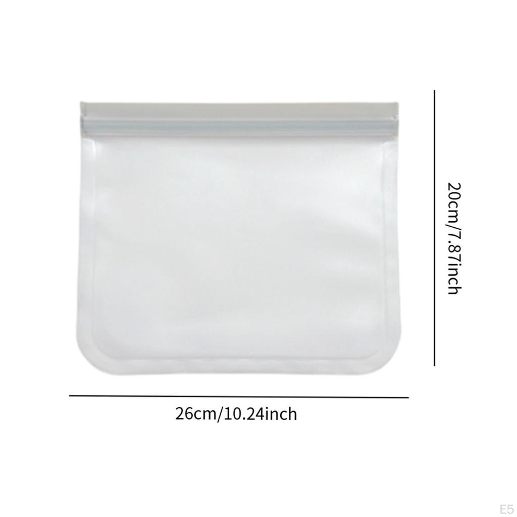 Food Storage Bag , Premium, Durability, Leakproof Freezer Reusable for Travel Fruits Snack