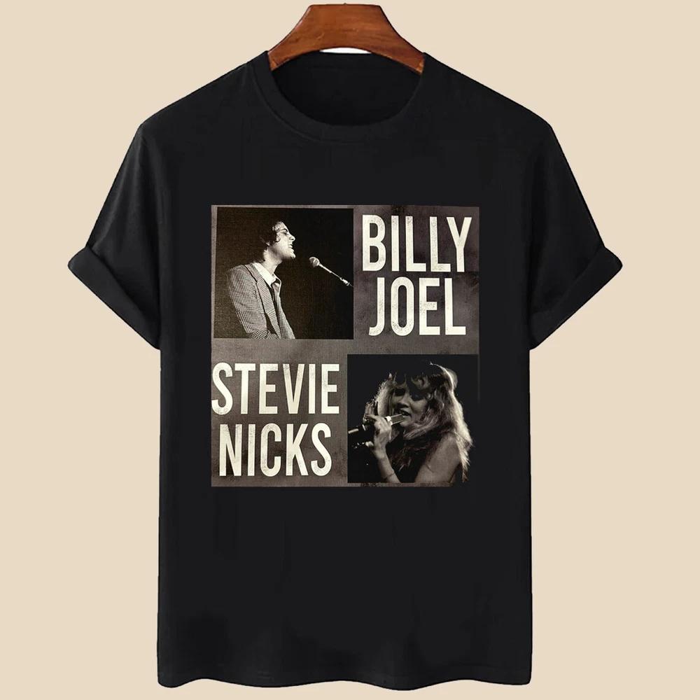 Billy Joel And Stevie Nicks TShirt New Billy Joel Basic Cotton Unisex Shirts S