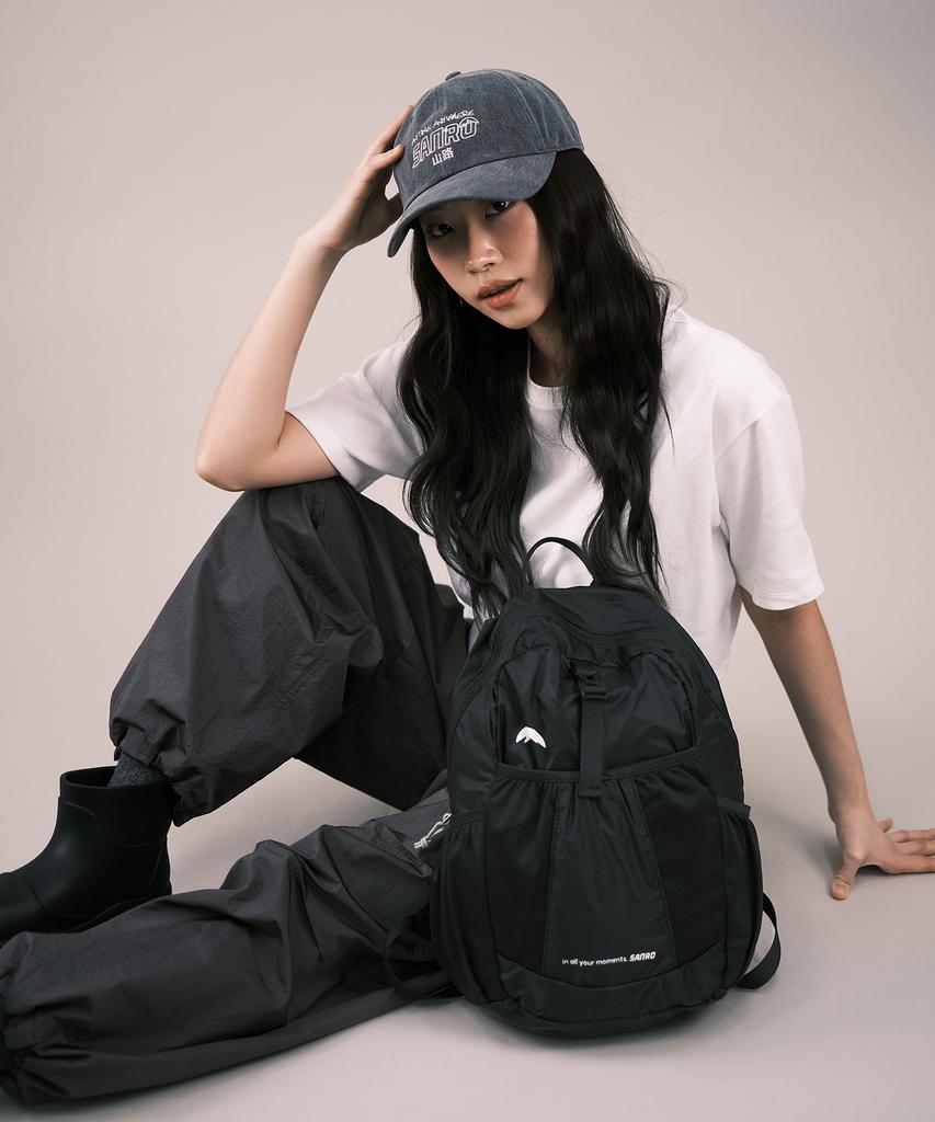 Sanlo Signature Embroidered Ball Cap - Charcoal
