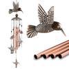 Creative Butterfly Bird Angel Wind Chimes Outdoor Hanging Decor Crisp Sound Tube Wind Chime Pendant