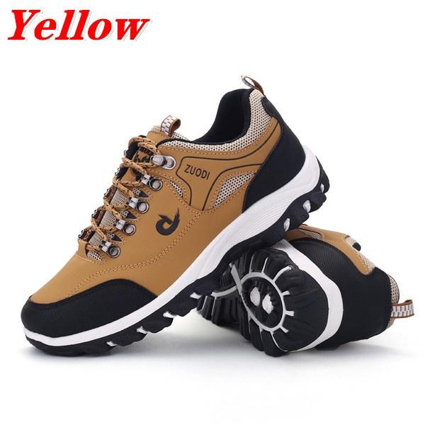 

Мужская походная обувь, водонепроницаемая нескользящая спортивная обувь, повседневная обувь для бега, походная обувь, уличные мужские кроссовки, размер 39-47, 3 цвета 44 жёлтый