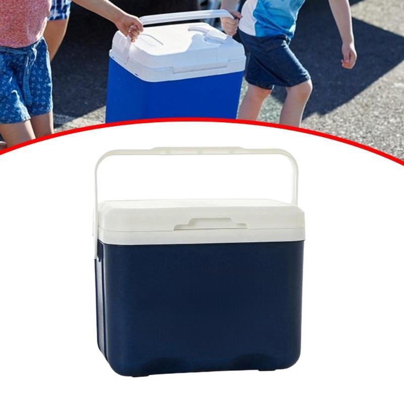 Portable Insulated Ice Chest Food Storage Box for Camping Outdoor Picnics with Ergonomic Handle and PP Construction
