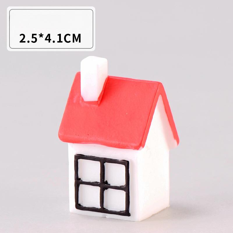 Christmas House Decoration Handicrafts Ornaments Display Items Photography Props Cartoon Castles Snow Scenes Small