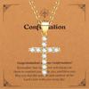 Cross Necklace for Women, Baptism First Holy Communion Confirmation Easter Gifts Teenage Christmas Gift for Mom Nephew