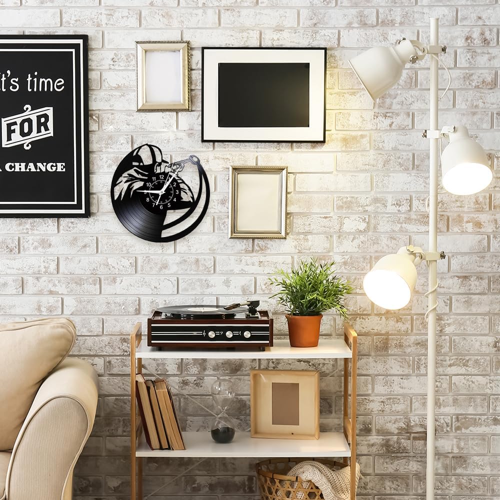 Trap Skeet Shooting Wall Clock Modern Decoration Men's Cave Bedroom Living Room Shooter Exclusive Gift Vinyl Record Wall Watch
