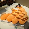 Cute Baguette Long Pillow Pillow with Legs Lazy Girl Bed Cushion Pillow Plush Toy Removable and Washable