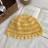 Japanese Retro Hollow Knitted Headgear Spring And Summer Female Ethnic Group Wind West Sichuan Travel Photo Flower Fringed Pullover Hat