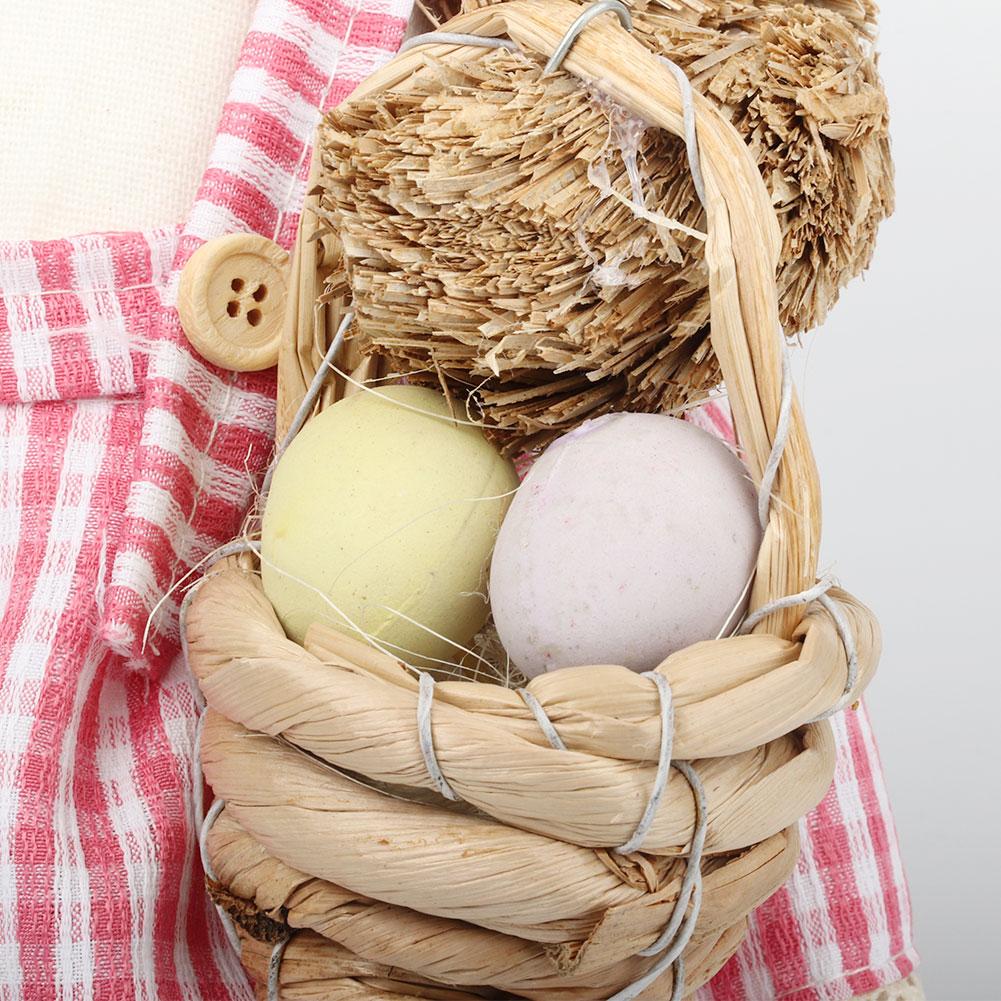 Decoratiuni de Paște Simulare Iepure de Paie Iepuraș Încântător Articole de decor de sărbători rafinate pentru copii