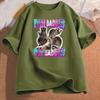 Women Cotton Tshirt Even Baddies Get Saddies Raccoon Funny Oddly Specific Meme Graphic Printed T Shirt Unisex Cotton Tees