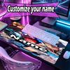Custom Name Personalized Jujutsu Kaisen Pattern Mousepad, Laptop PC Desk Mat, Decorative Desk Mat for Home Keyboard Pad Gift