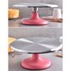 10 Inch Revolving Cake Decorating Stand Professional Aluminum Alloy Cake Turntable for Home Cake Decorating Supplies