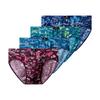 4 Pcs Men's Underwear Ice Silk Big Size Briefs Printed Summer Thin Breathable Cool Panties L TO 8XL