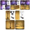 Beautifully Designed 55cm Led Birch Tree Light In White And Black With Warm White And Colorful Lighting For Holiday Cheer