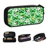 Korean Snoopy Woodstock Shamrocks Pencil Cases for Boys Girls  Large Capacity Pen Bag Box School Supplies