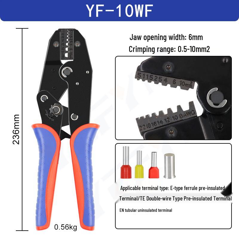 YF Series Cold Press Terminal Crimping Pliers for Copper Lug and Plug Terminal