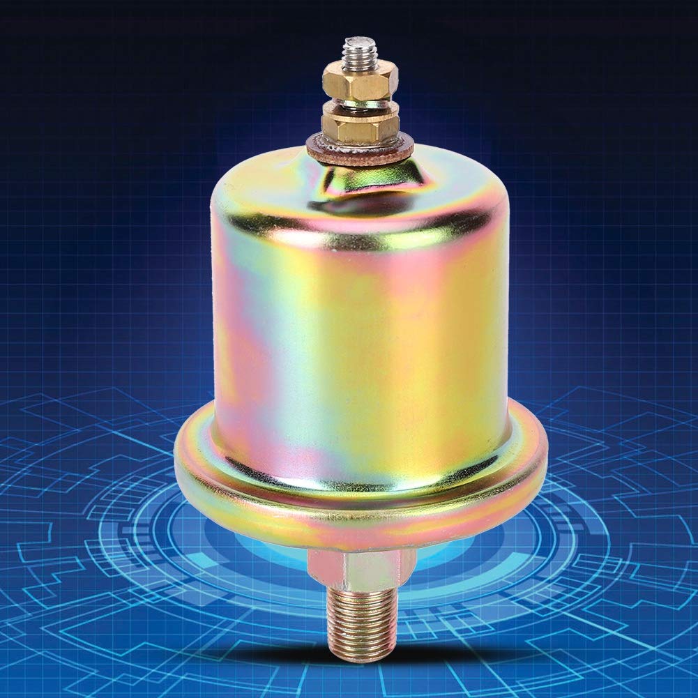 Oil Pressure Sender Sensor 0 to 100psi Auto Replacement Car Engine Oil Pressure Sensor 3015237 1Pin Head Switch 1/8NPT Thread for Industrial &