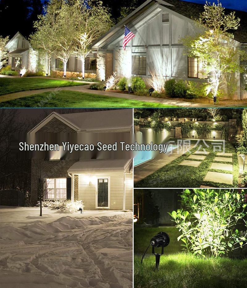 Cross 20W Waterproof LED Outdoor Landscape Spotlight with Plug for Garden, Courtyard, Lawn, and Tree Lighting