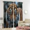 2 Stück 2D-Flachdruck-Vorhänge (Ohne Stange) TigerGaze Beliebte Vorhänge&Gardinen Vielseitig 100% Polyester Vorhänge Dekorationen