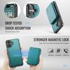 JEEHOOD J05 For iPhone 16 Case Leather Mobile Cover with Detachable Magnetic Card Bag
