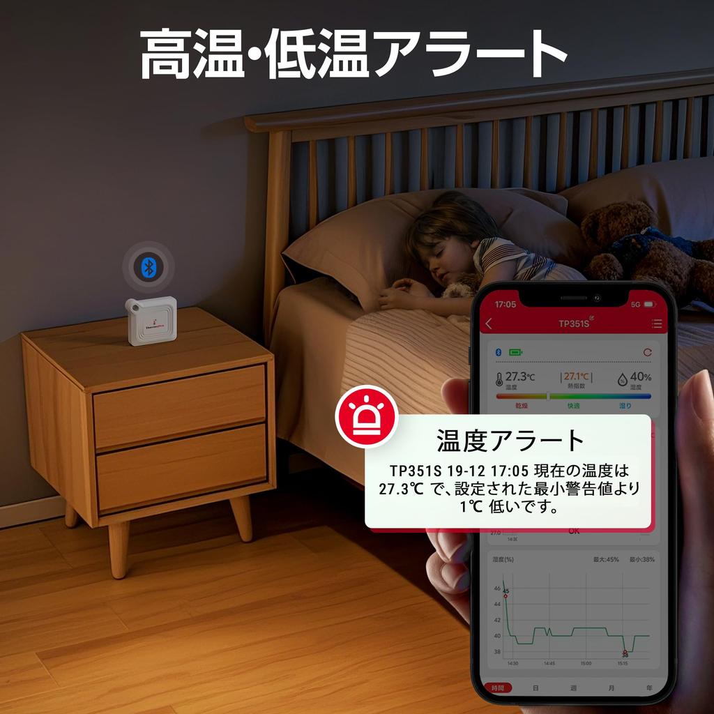 ThermoPro Thermometer and Hygrometer Bluetooth Thermometer and Hygrometer Digital Thermometer Wireless High Precision Temperature and Humidity