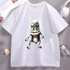 Draw Crazy Frog Graphic T Shirts Funny Unisex Women Cotton Tshirt Casual Short Sleeve Loose Round Neck Tees Breathable Clothes