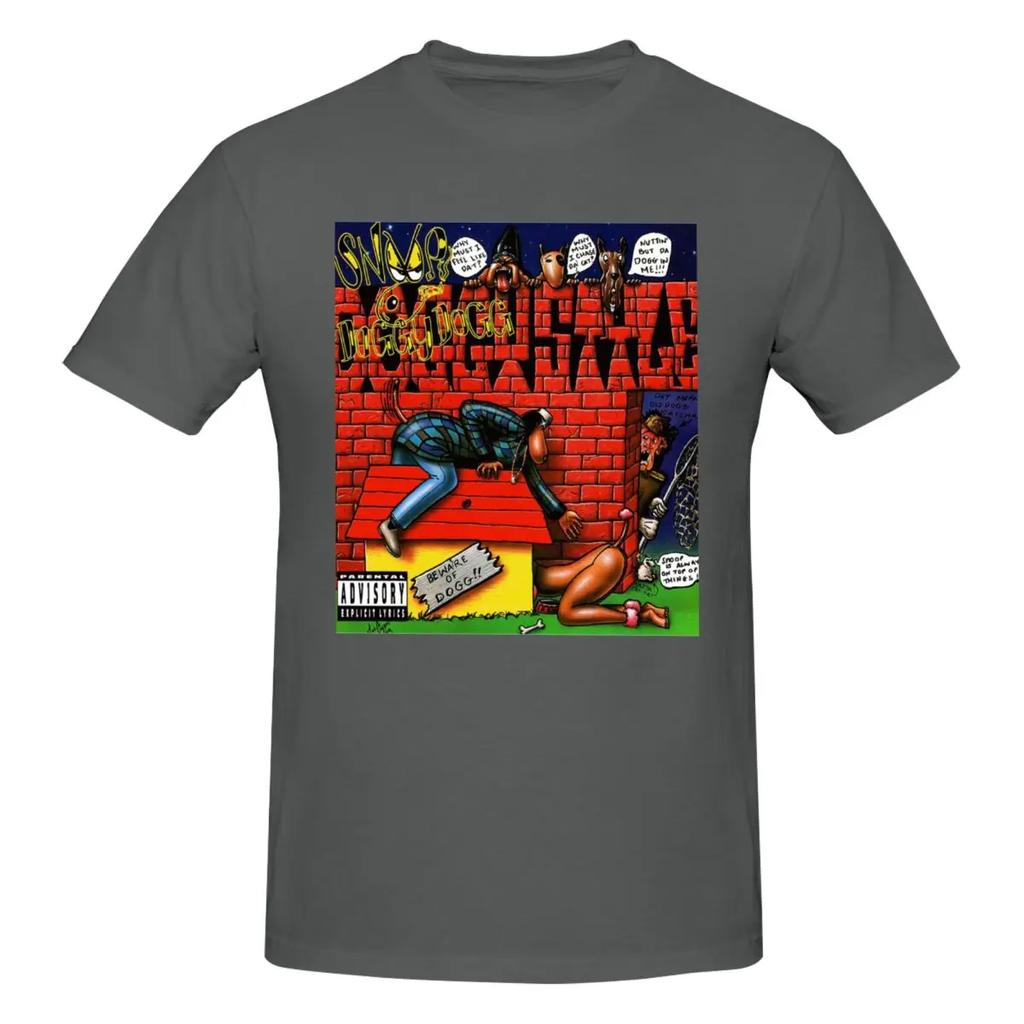 Estate Harajuku Personalizzato Snoop Doggy Dogg Doggystyle Death Row Records per Uomo T-shirt Puro Cotone Girocollo Abbigliamento Originale
