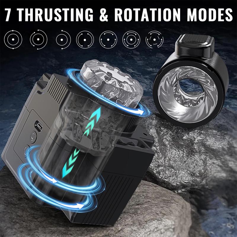 Automatic Male Masturbator Cup Telescopic Sucking Vibration Thrusting Piston Blowjob Machine Real Oral Vagina Sex Toy for Men