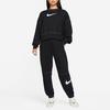 Knitted Sweatpants Women's Black Moderate Cuffed Pants DM6206-010