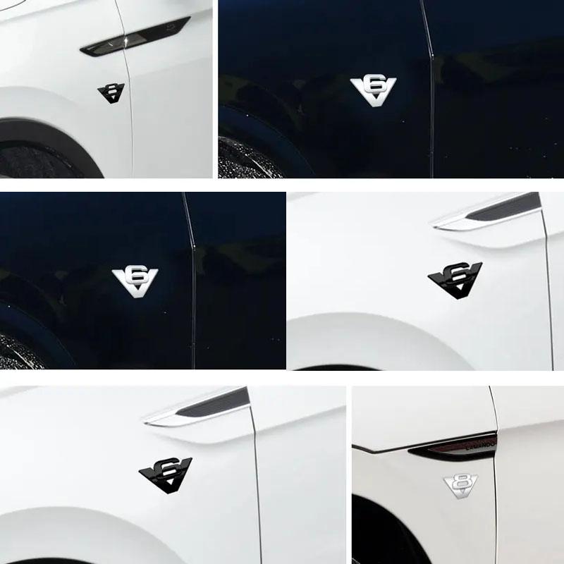 3D Car Styling V6 V8 Triton V10 for F150 F250 F350 Mustang Shelby GT 350 500 Cobra Car Hood Fender Trunk Rear Nameplate Decal Emblem Badge Sticker