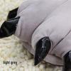 Cartoon Animal Slippers: Cozy Tiger & Dinosaur Claw Pajamas