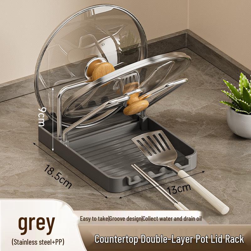 Lux Home Kitchen Pot Lid & Cutting Board Draining Rack