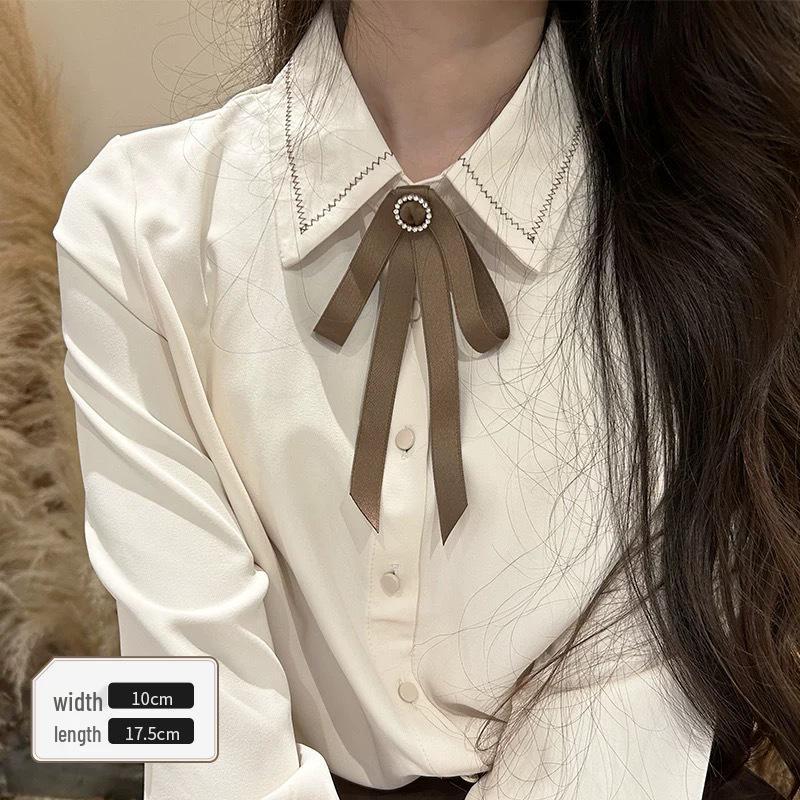 Harajuku JK Style Collar Bow Brooch - Sweet, Versatile Uniform Accessory