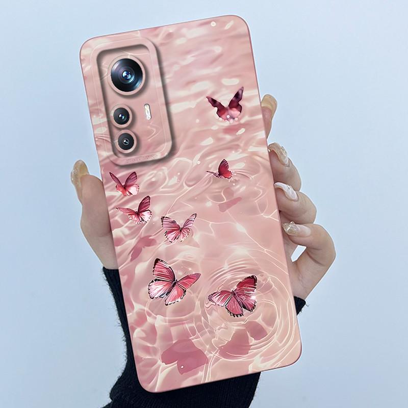 For Xiaomi 12 Lite 12T Phone Case Fashion Simplicity Oil Painting Cover Soft Liquid Silicone Shell For Xiaomi Mi 12T Pro Fundas