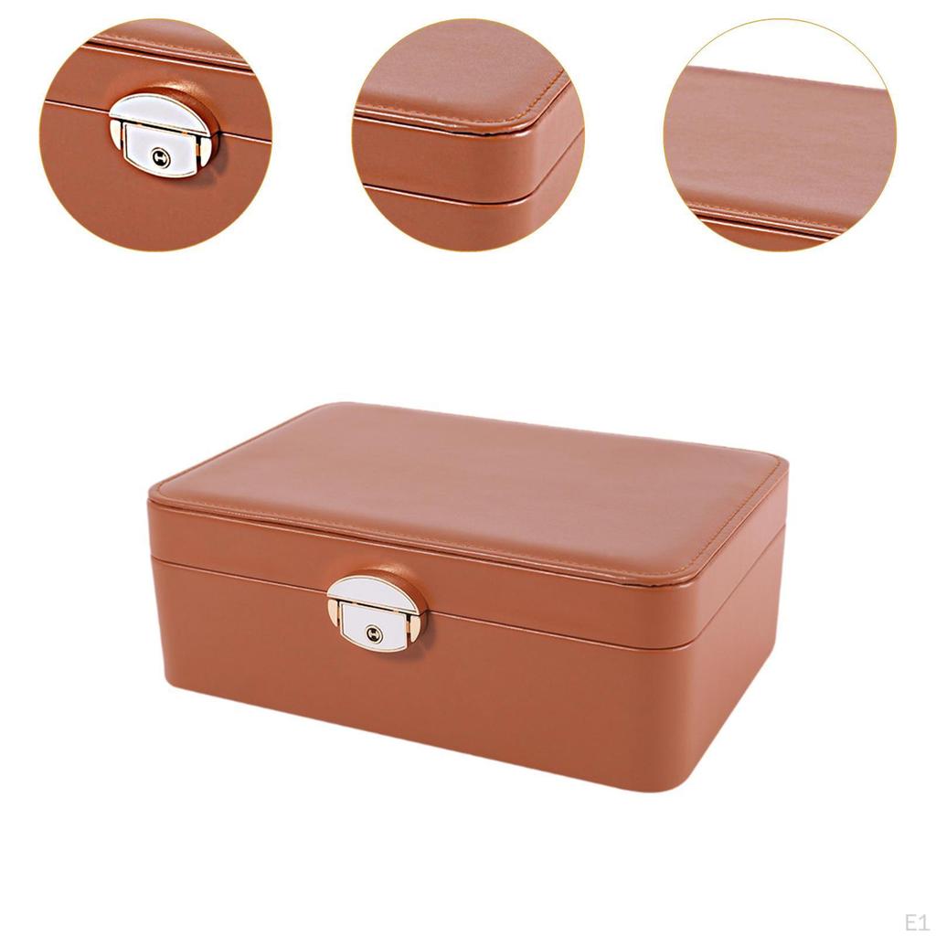 Jewelery Case Display Box Travel Portable Jewelry Holder Decorative for Necklaces Ear Studs