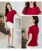 Chinese & Korean Style Slim Fit Short Sleeve Women's Cotton T-shirt - Comfortable & Versatile