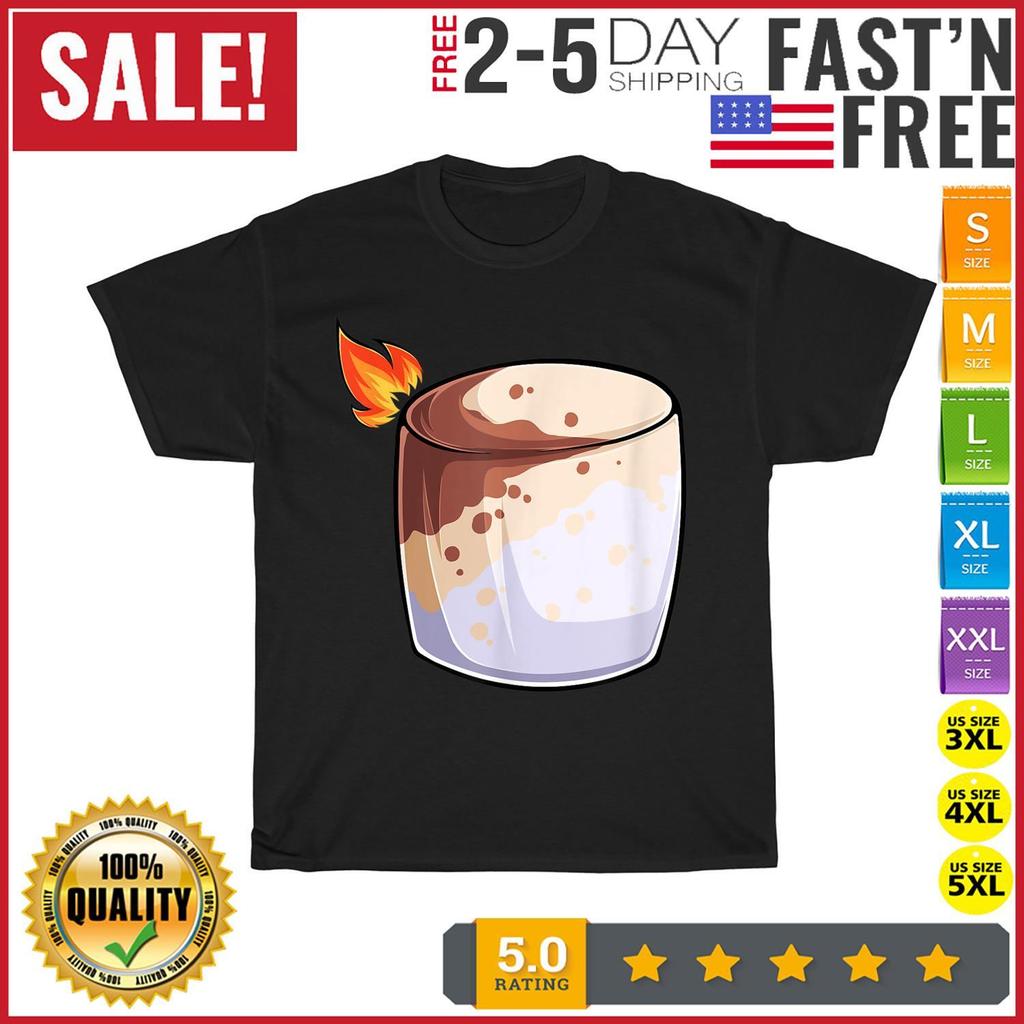 Burning Marshmallow S'mores Halloween Costume Group Camping T Shirt Mens Womens Tees Top Men Women